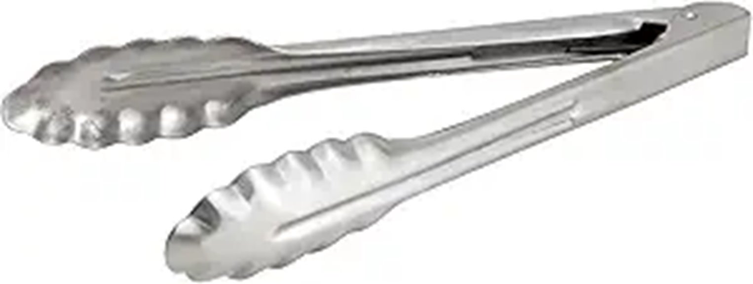 heavyweight stainless steel tongs