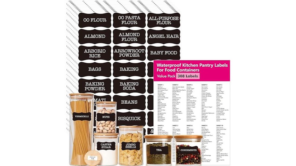 hebayy pantry food labels
