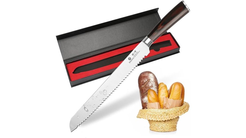 high carbon serrated knife