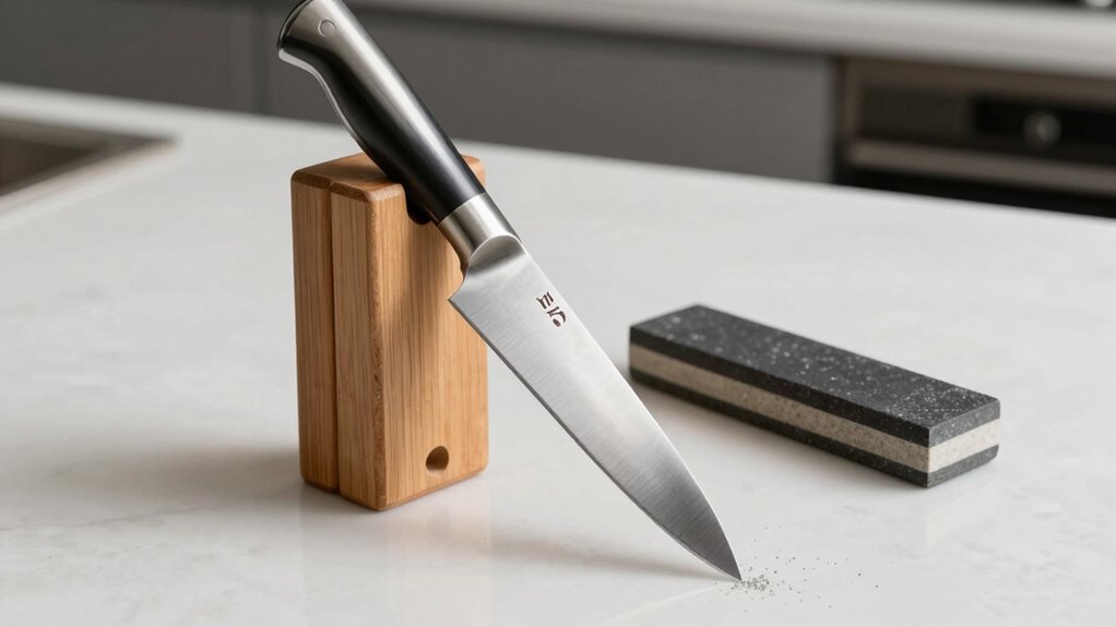 hone knives weekly maintain