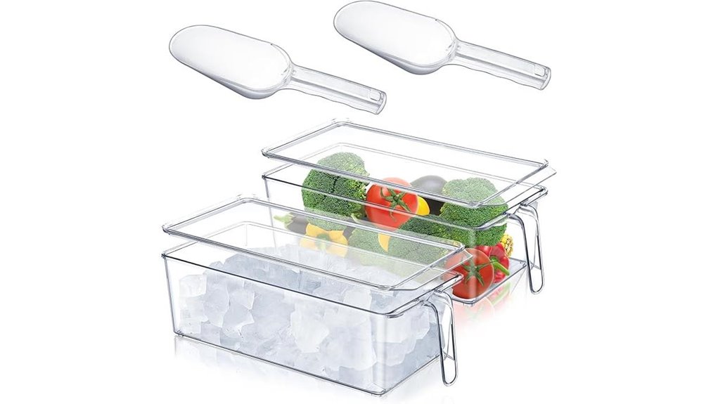 ice storage bin set