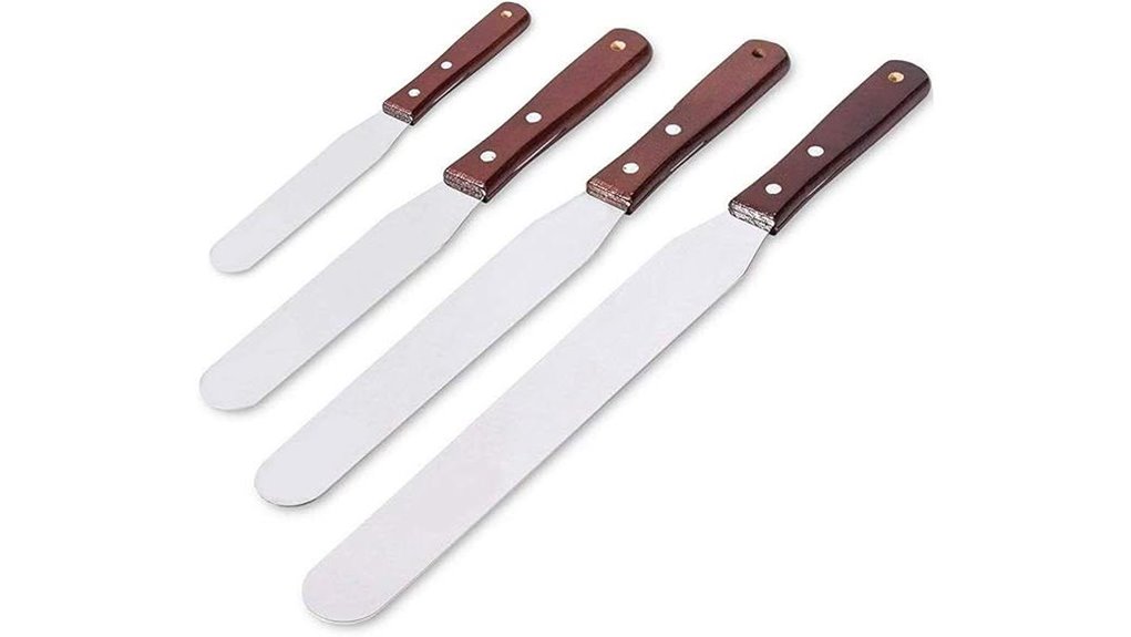 icing spatula set four