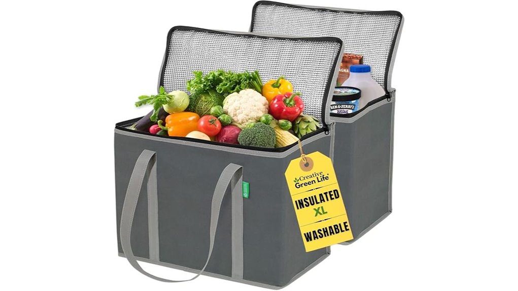insulated grocery bags combo