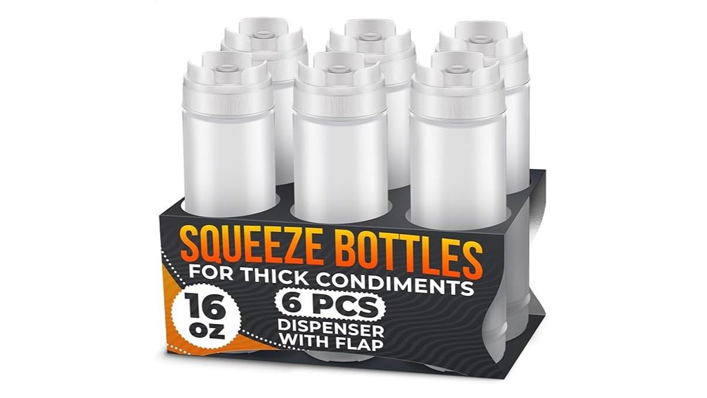 inverted squeeze bottles set