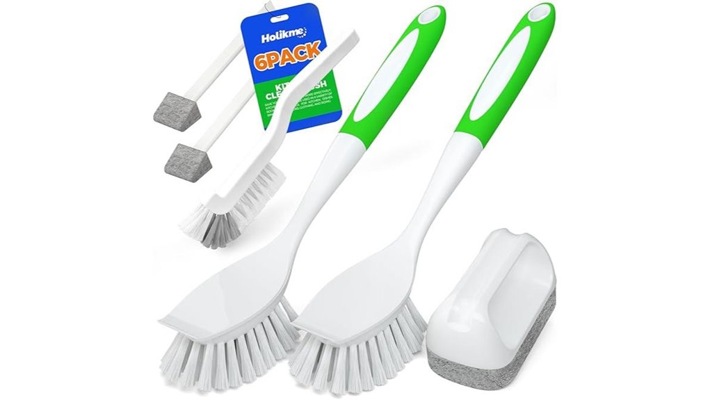 kitchen cleaning brush set