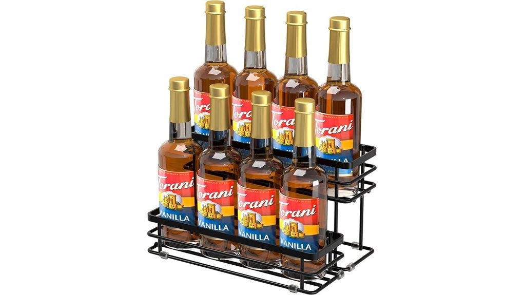 kitchen coffee syrup organizer