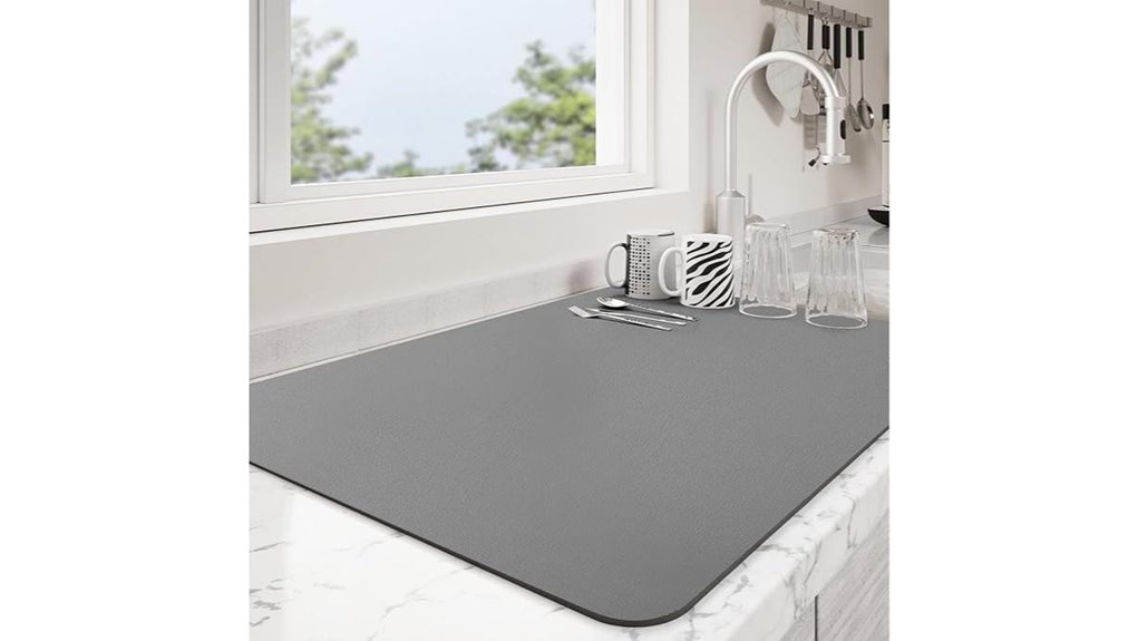 kitchen counter drying mat