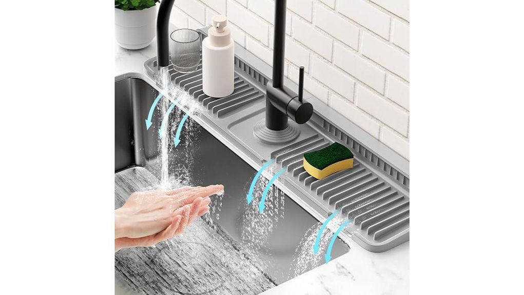 kitchen faucet mat protection