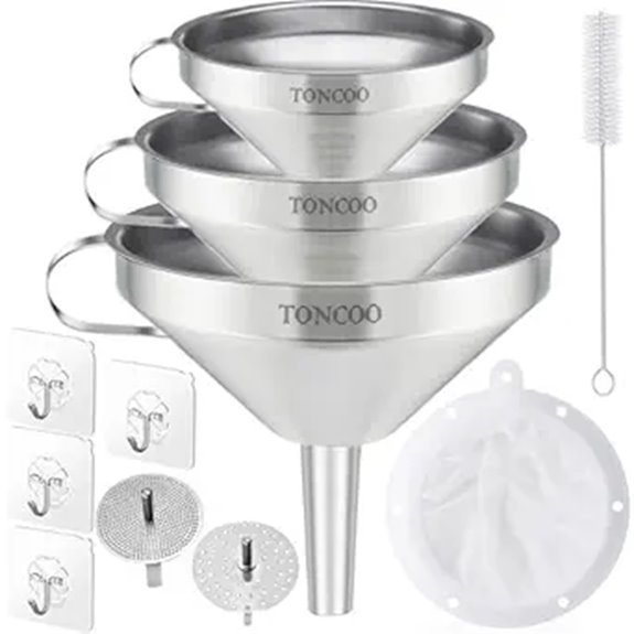kitchen funnels with strainer