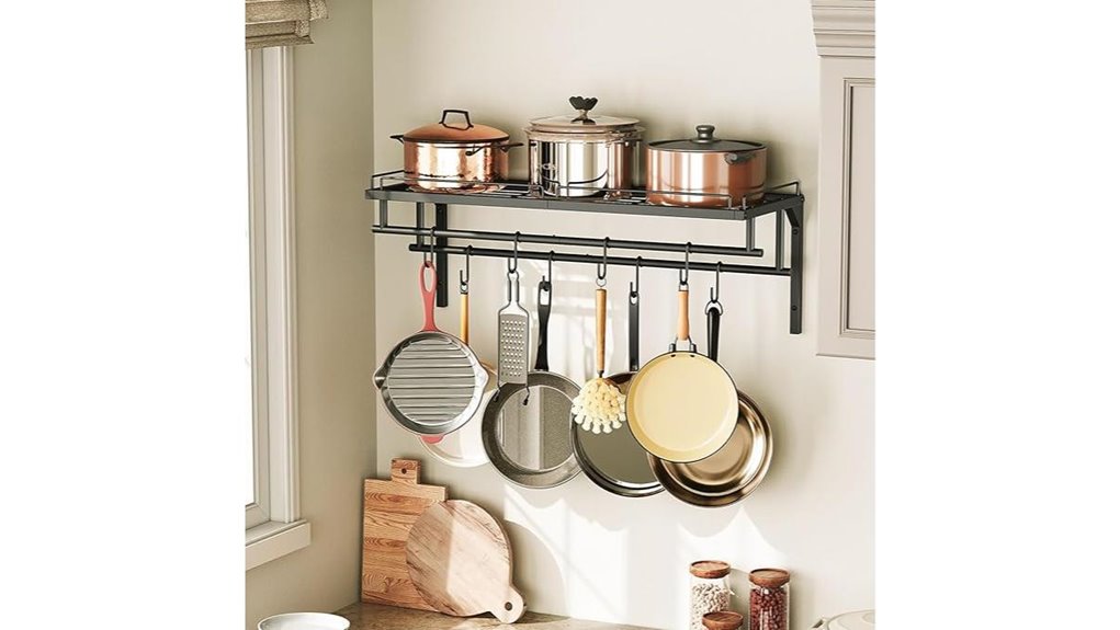 kitchen hanging pot rack