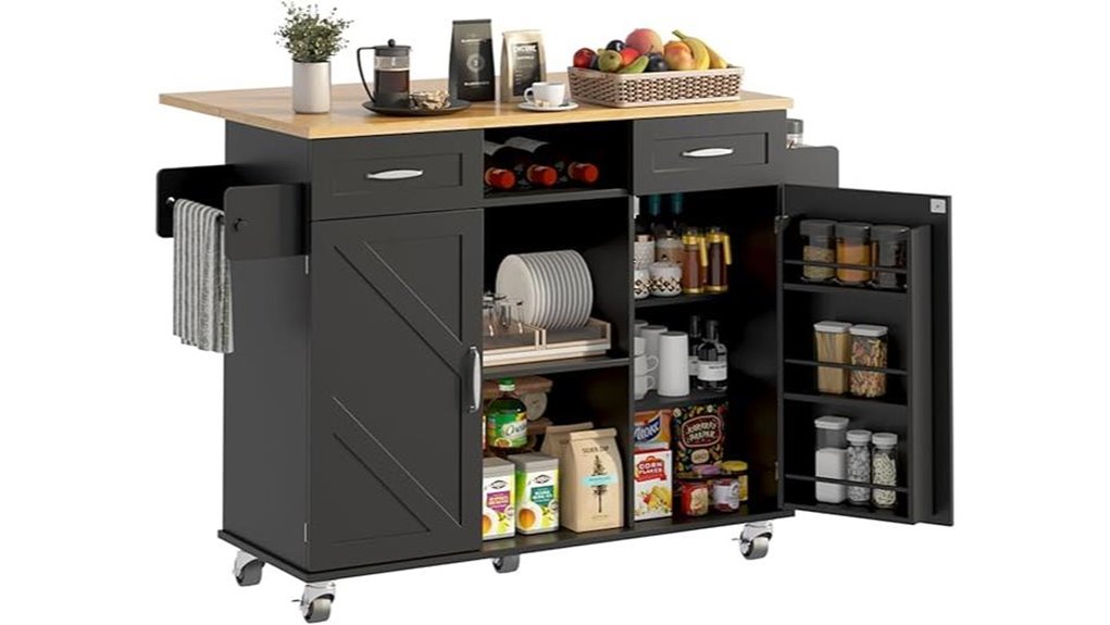 kitchen island with storage
