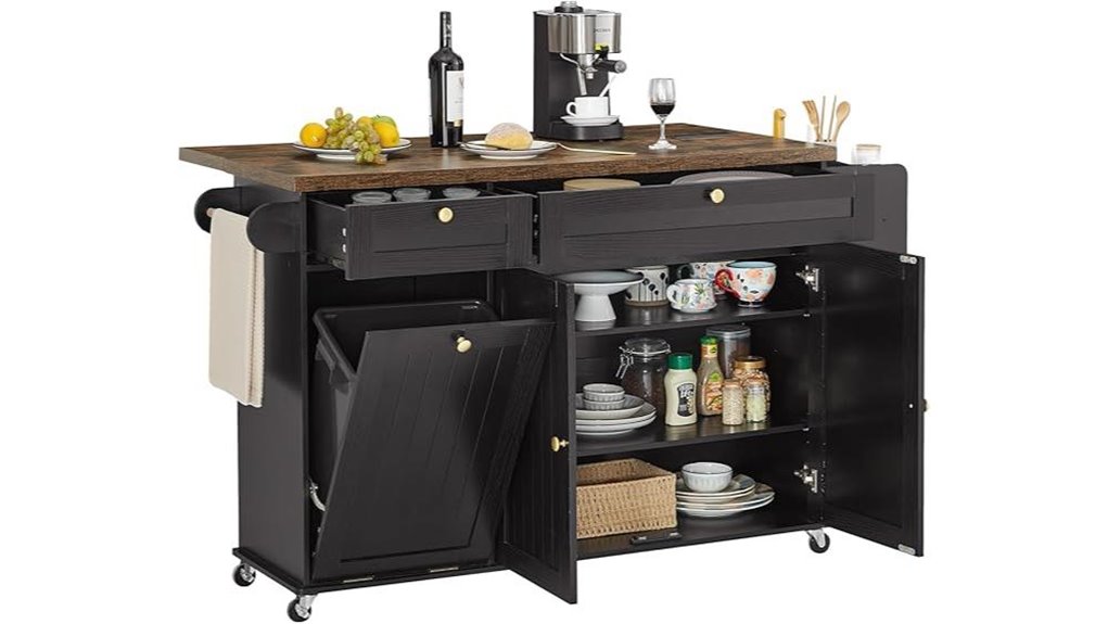 kitchen island with storage