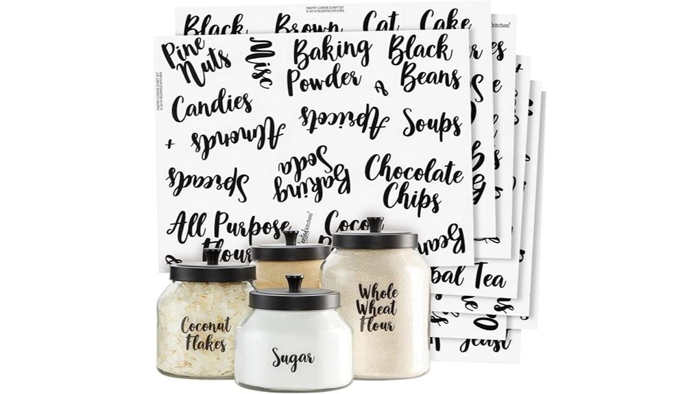 kitchen labels for containers