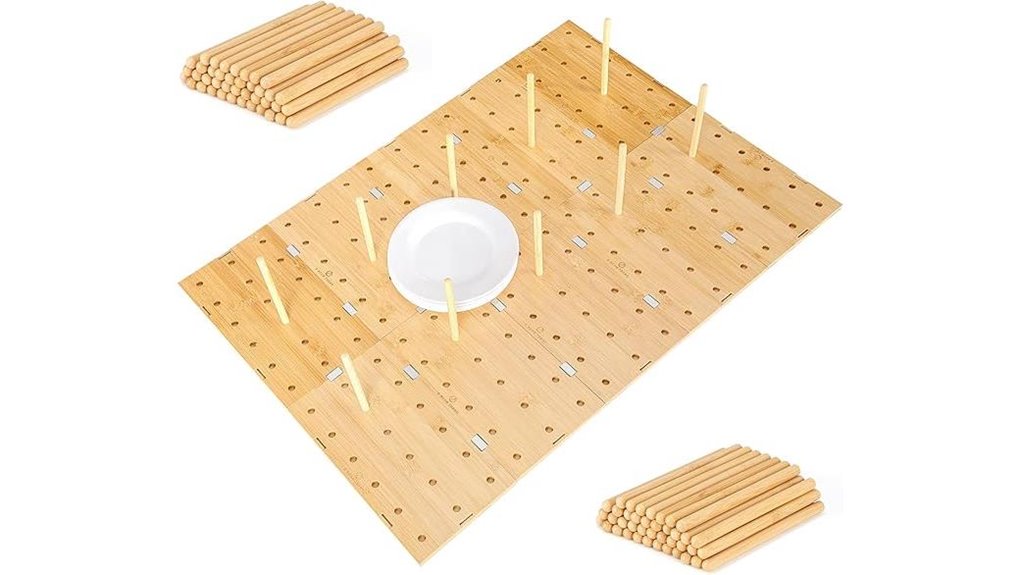 kitchen peg board organizer
