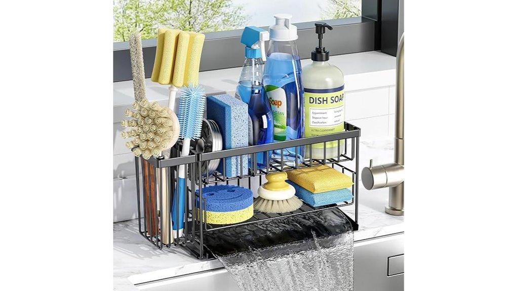 kitchen sink organizer rack