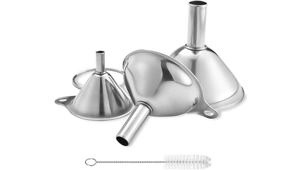 kitchen stainless steel funnels