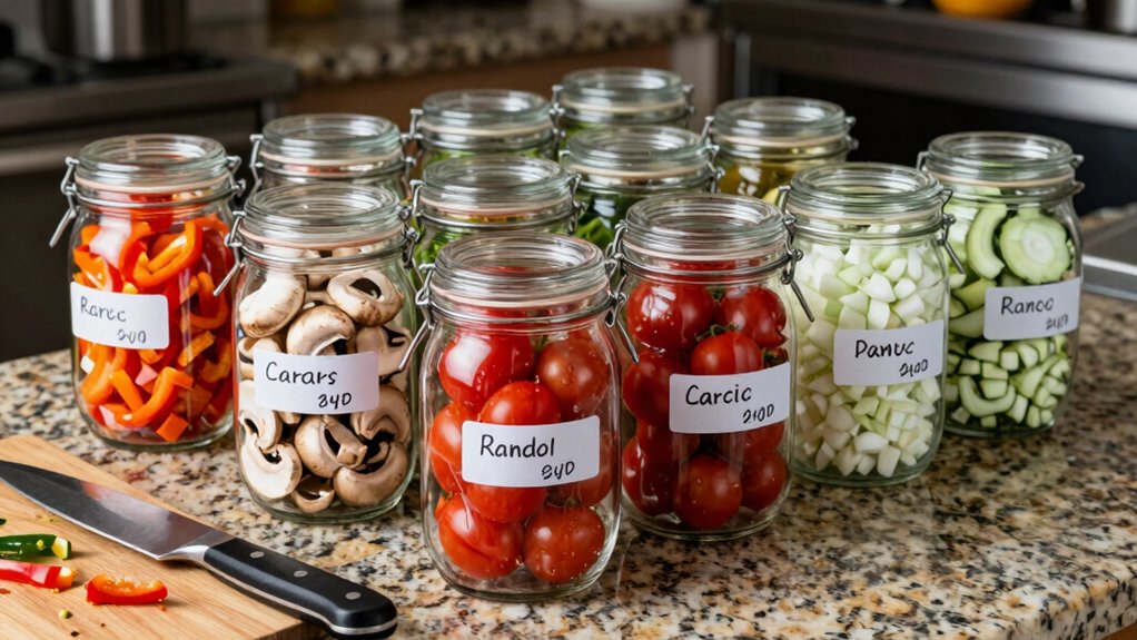 label containers with dates