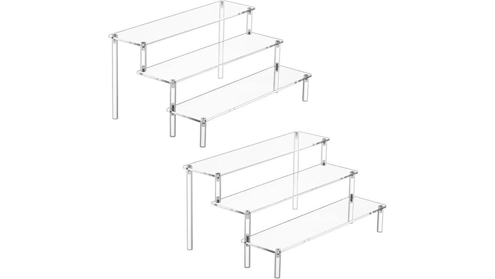 large acrylic display risers