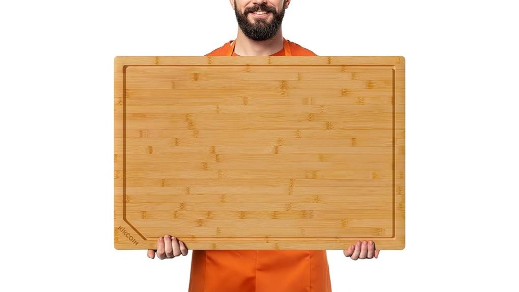 large bamboo cutting board