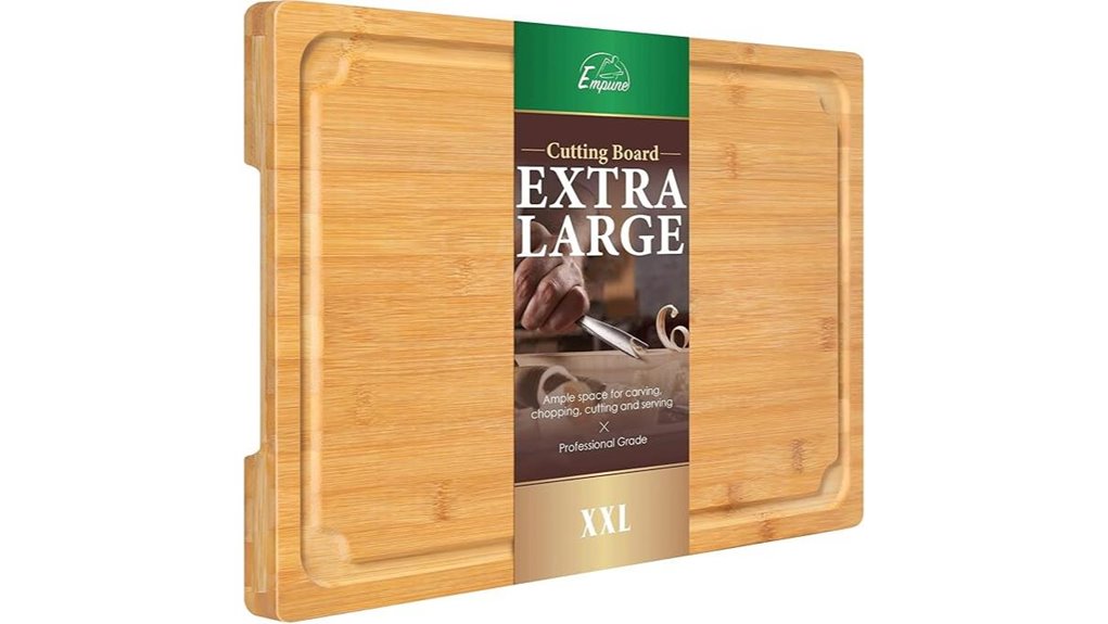 large bamboo cutting board