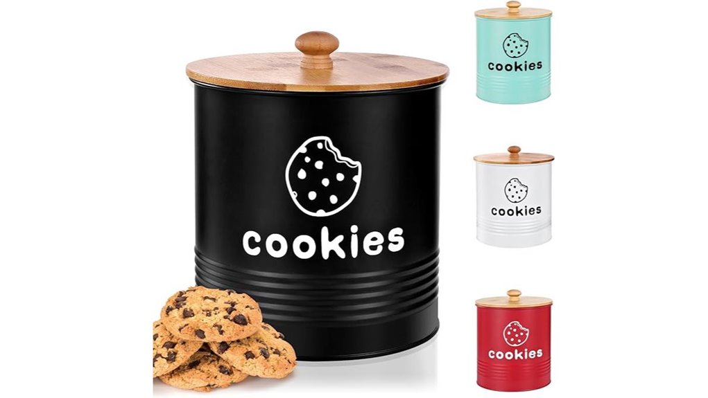 large black airtight jars