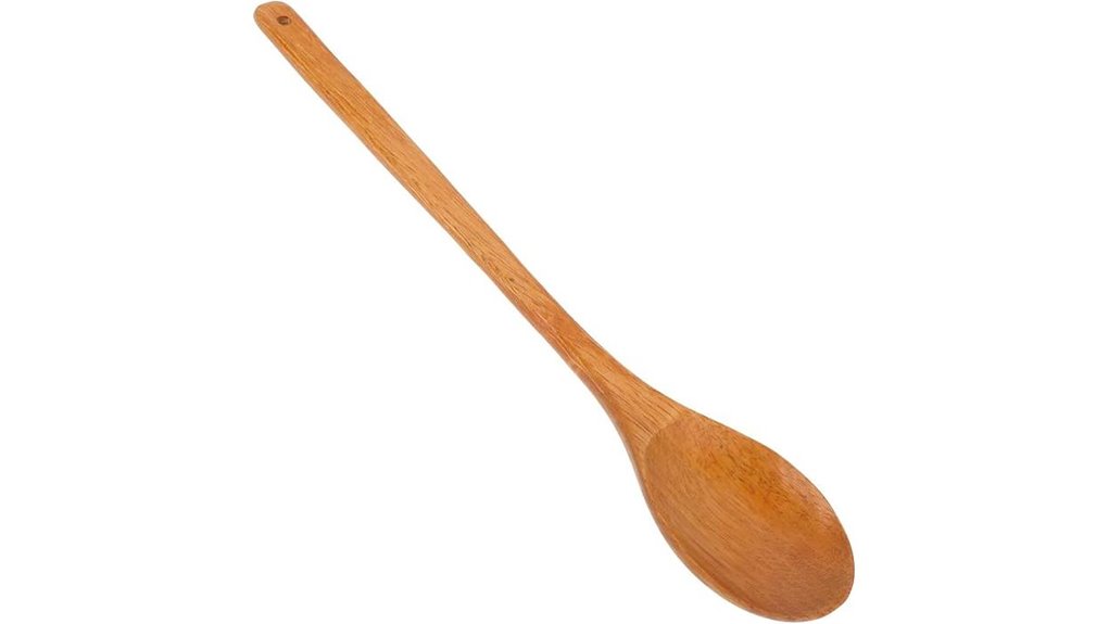 large long handled wooden spoons