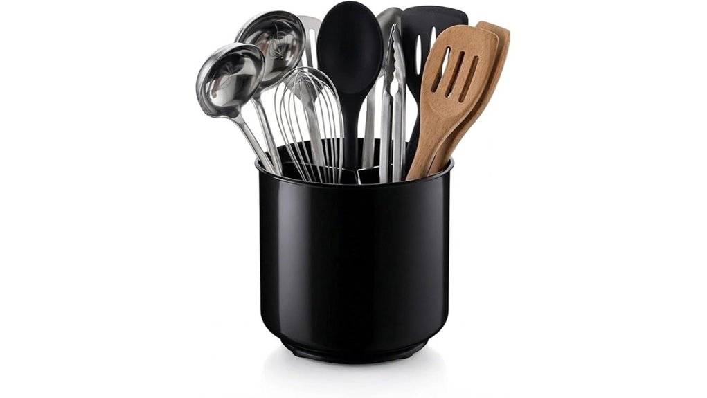 large rotating utensil organizer