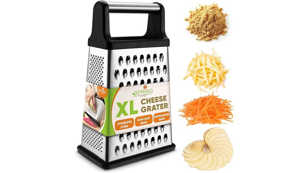 large stainless steel grater