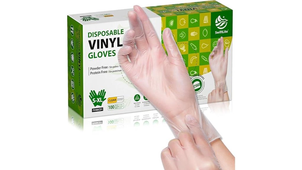 latex free disposable gloves