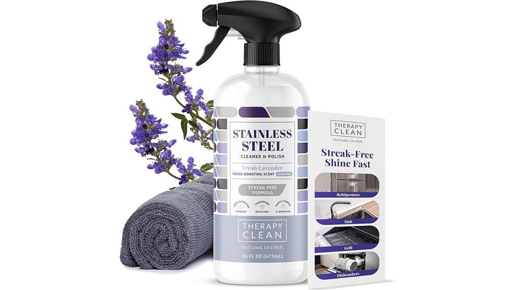 lavender scented stainless steel cleaner