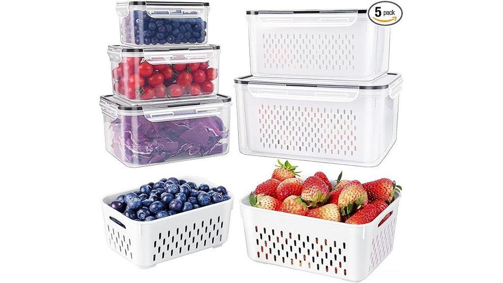 leakproof fruit storage containers