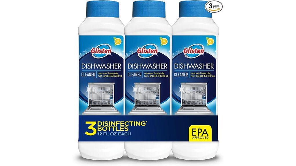 lemon scented dishwasher cleaner pack