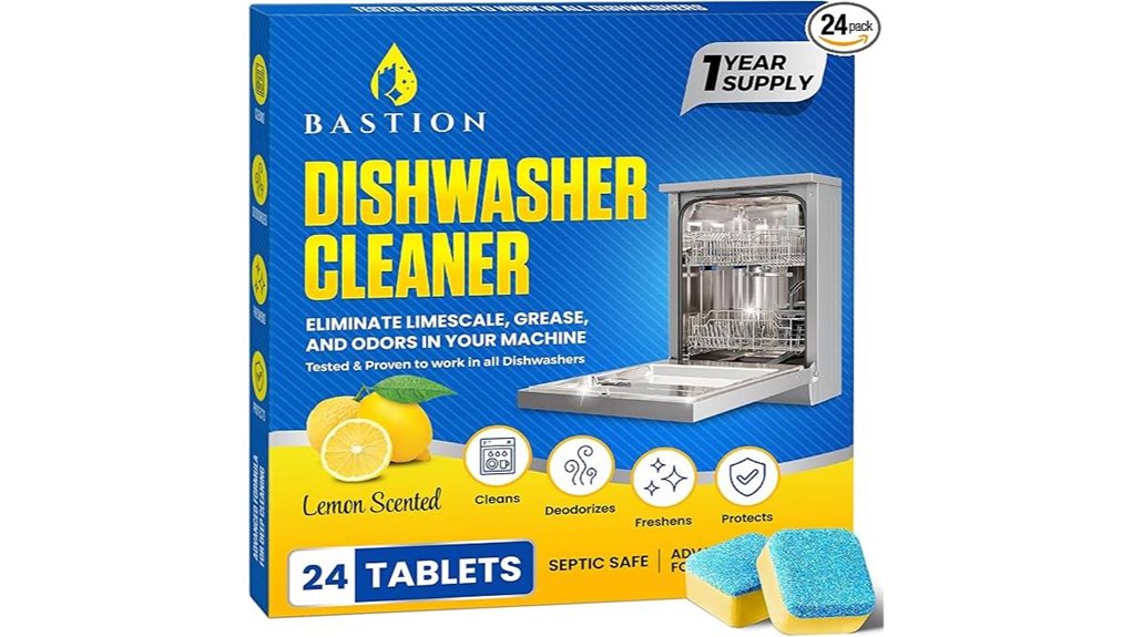 lemon scented dishwasher cleaner pods
