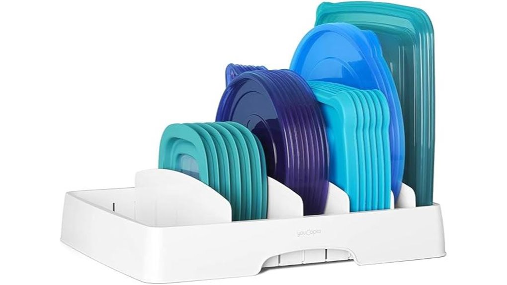 lid organizer for containers