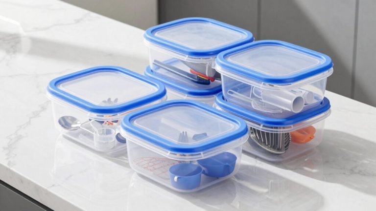 lid storage trays selection