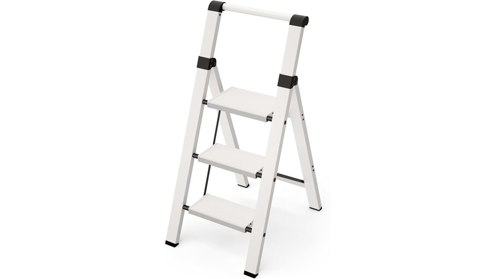 lightweight aluminum folding ladder