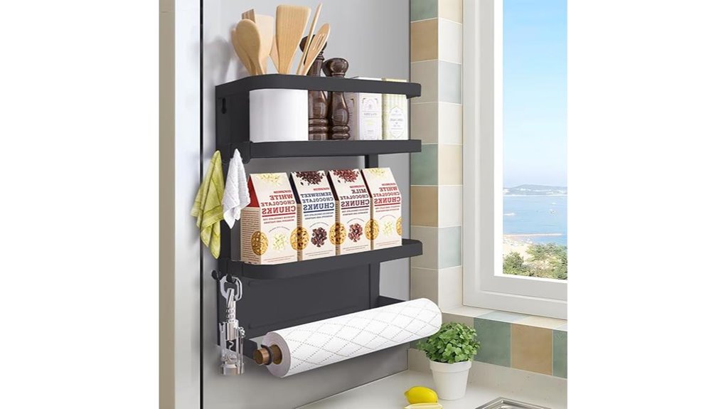 magnetic black spice rack