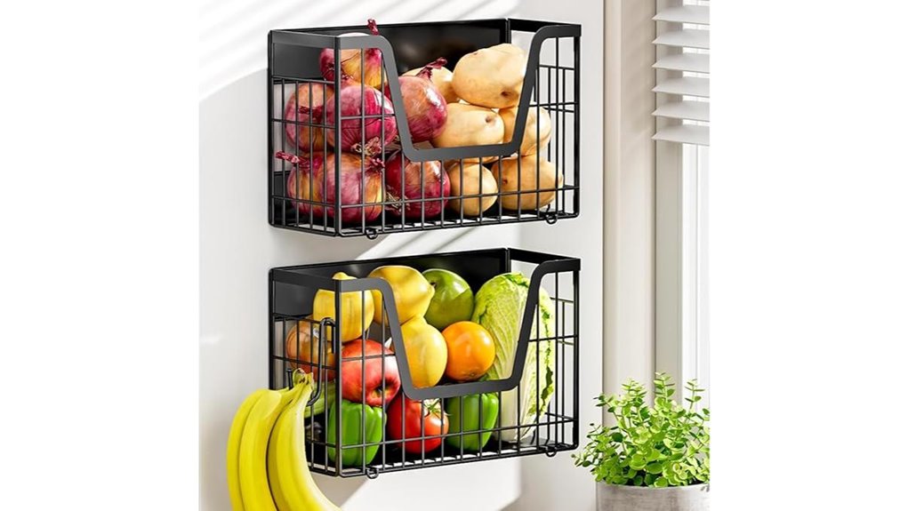 magnetic fridge shelf set