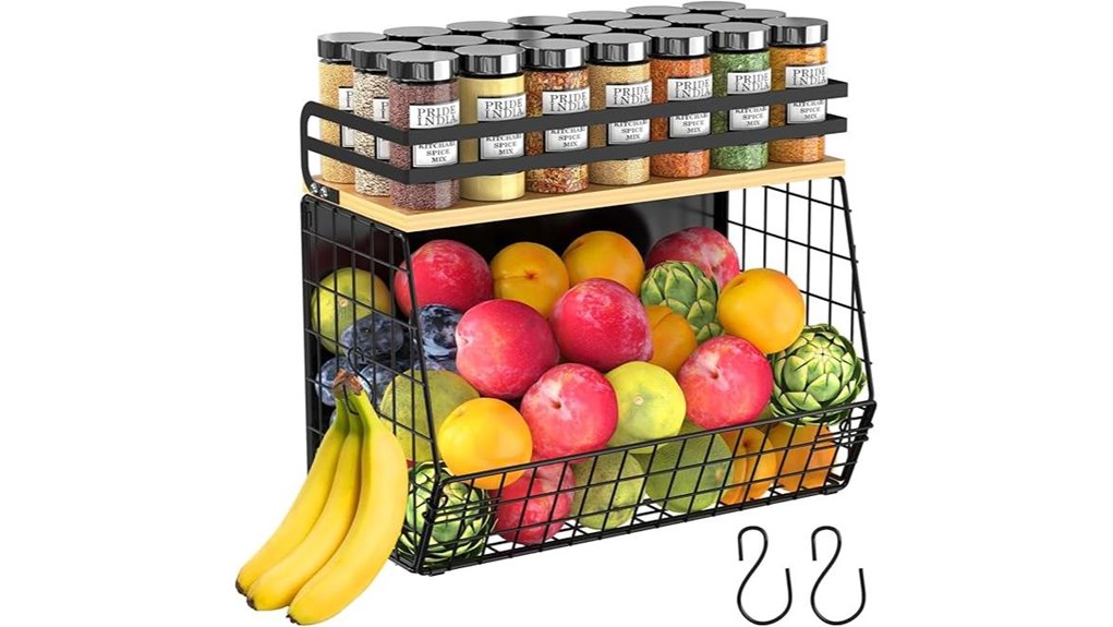 magnetic fridge shelf storage