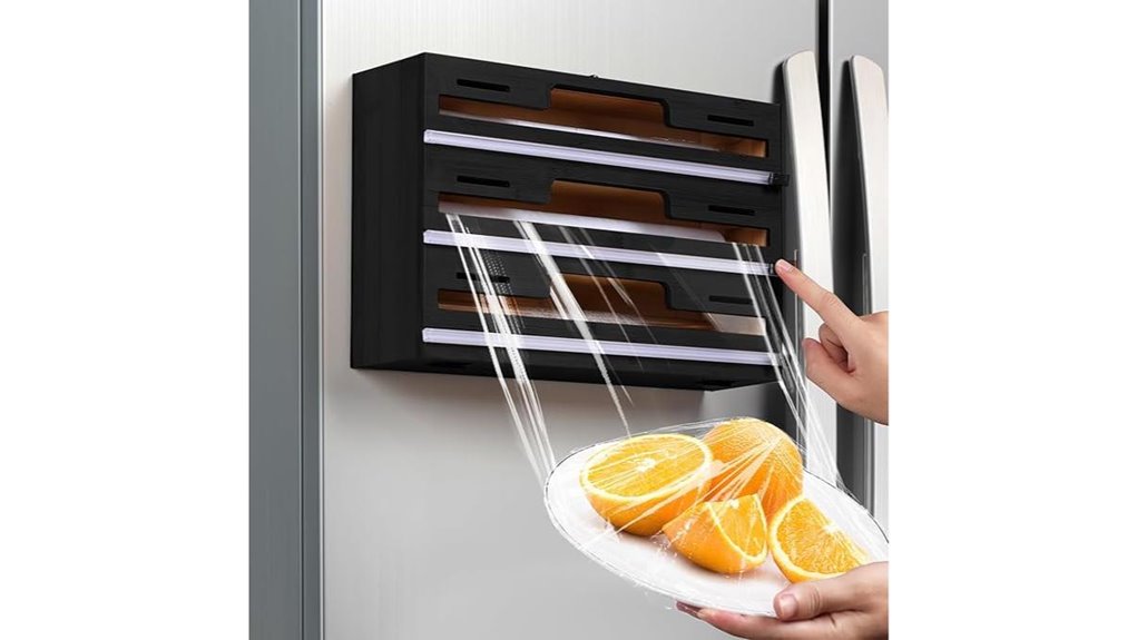 magnetic kitchen wrap dispenser