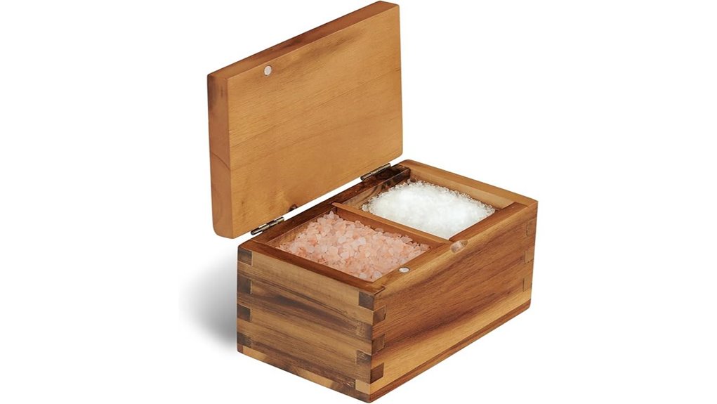 magnetic lid salt cellar