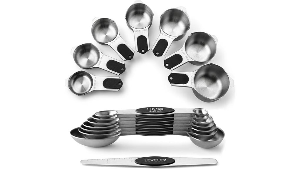 magnetic measuring kitchen utensils