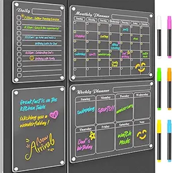 magnetic refrigerator calendar set