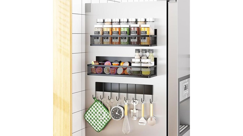 magnetic refrigerator spice organizer