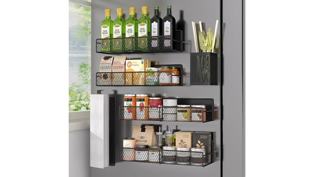 magnetic refrigerator spice organizer