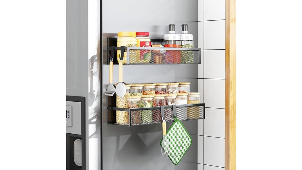 magnetic refrigerator spice organizer