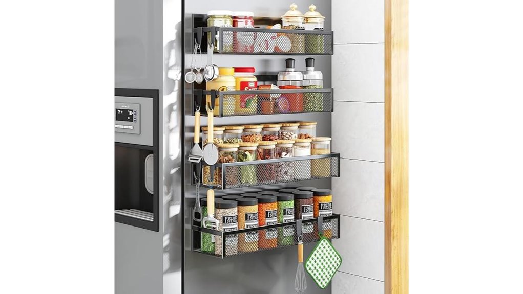magnetic refrigerator spice organizer