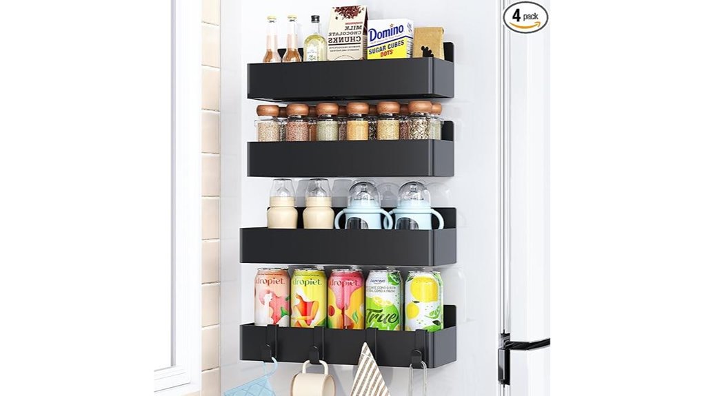 magnetic refrigerator spice organizer
