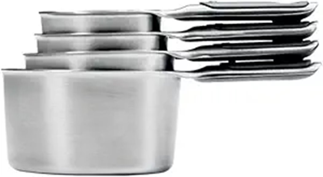 magnetic stainless steel measuring cups