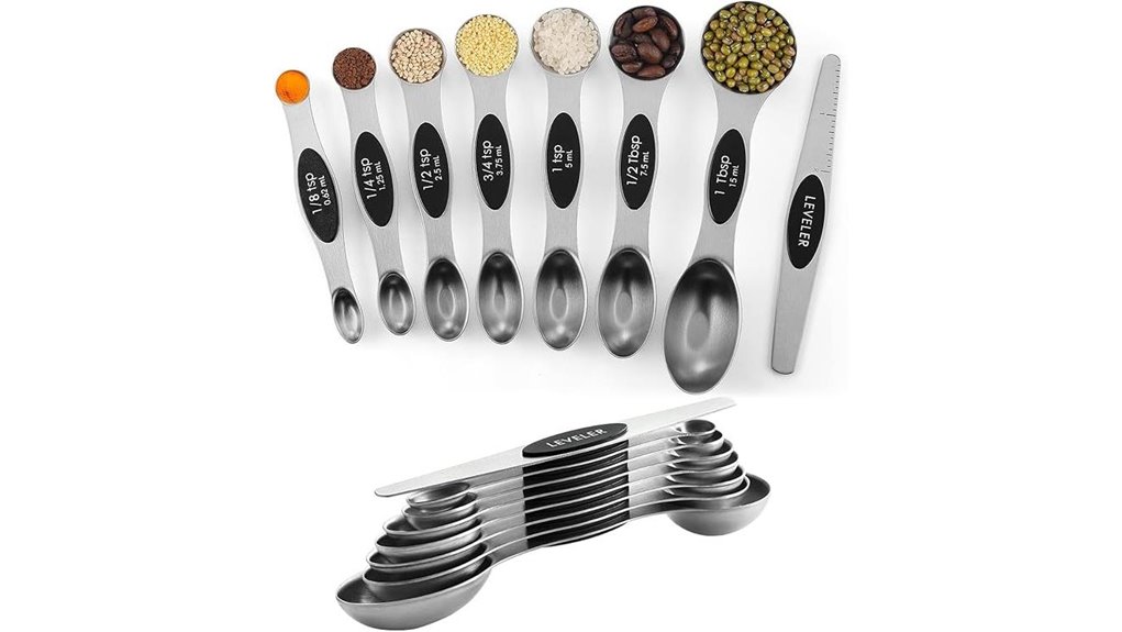 magnetic stainless steel spoons